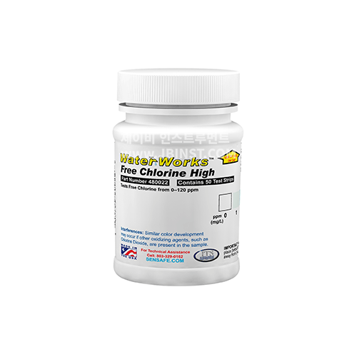 S50B-FreeClH1 잔류염소 Sensafe 검사키트 범위 1 - 120 mg/L 50회측정 ITS 480022