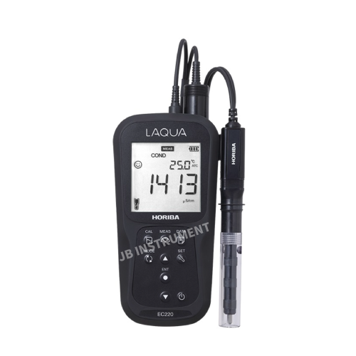 EC220-K 휴대형 전도도 측정기, 전도도/염분/비저항/TDS 측정, 범위 0 uS/cm - 200 mS/cm, 호리바 Horiba