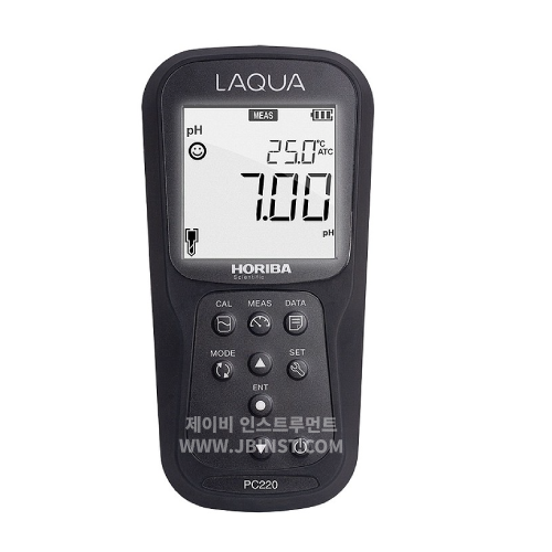 PC220-K 휴대형 다항목 측정기, 수소이온농도, 산도측정, pH/전도도/염분/비저항/TDS 측정, 호리바 Horiba