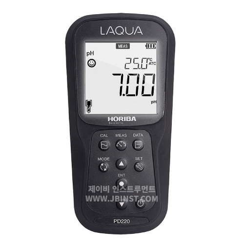 PD220-K 휴대형 pH 측정기, 수소이온농도, 산도측정, pH/DO(용존산소) 측정,범위 0-14pH, 호리바 Horiba