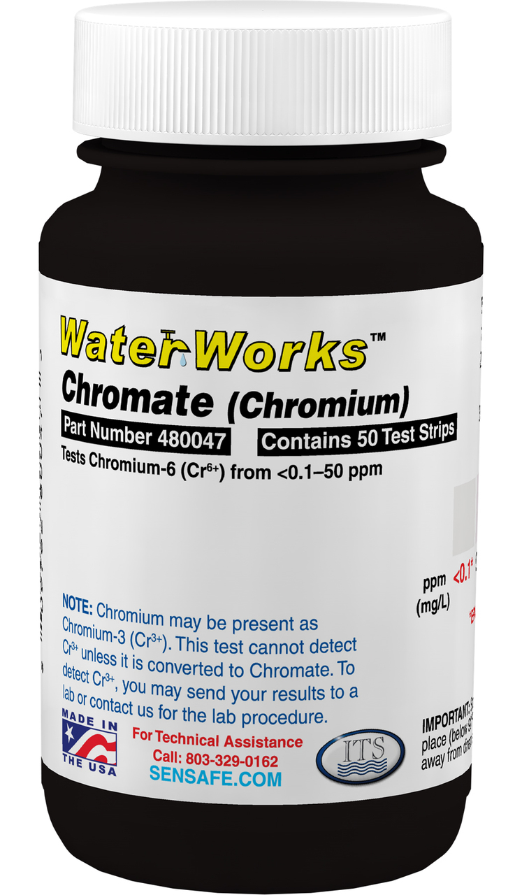 6가크롬 S50B-Chro 검사키트 범위 0.1 - 50 mg/L50회측정 Chromate Cr6+ ITS 480047