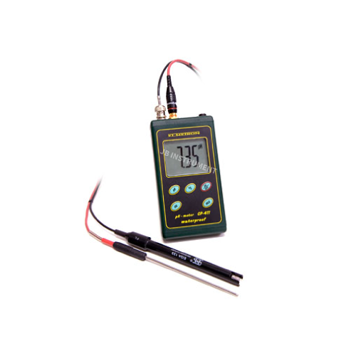 CP-411B 휴대형 pH 측정기, 수소이온농도, 산도측정, 범위 0-14pH, 엘메트론 Elmetron