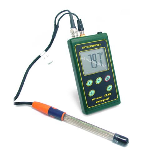CP-411P 휴대형 pH 측정기, 수소이온농도, 산도측정, 범위 0-14pH, 엘메트론 Elmetron
