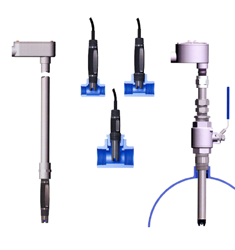 SMT-200-S410N 탱크,배관 설치형 pH측정기, pH Controller ,S410N pH Sensor