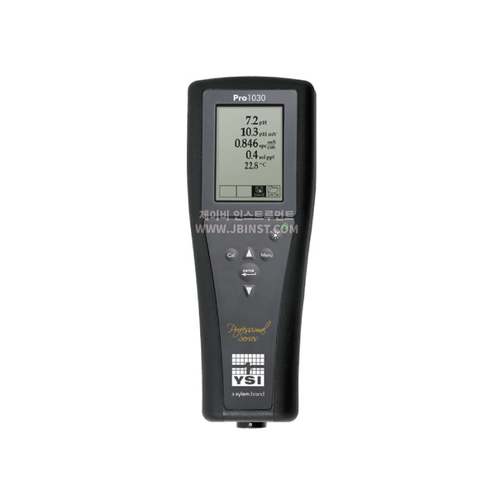 YSI Pro1030, 휴대형 pH 측정기,수소이온농도, 산도측정, 범위 0 - 14 pH, pH/ORP/전도도/염분/TDS 측정