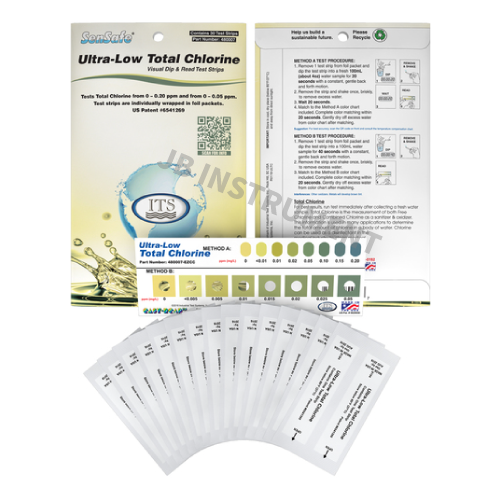 S30P-ULTCl 총염소 Sensafe 검사키트 범위 0.0 ~ 0.2 mg/l 30회 측정 ITS 480007 Ultra Low Total Chlorine Pocket Pack
