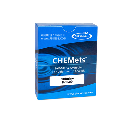 K2504-FreeCl 잔류염소 및 총염소키트 free Chlorine, total Chlorine, Chemetrics, CHEMets Kit
