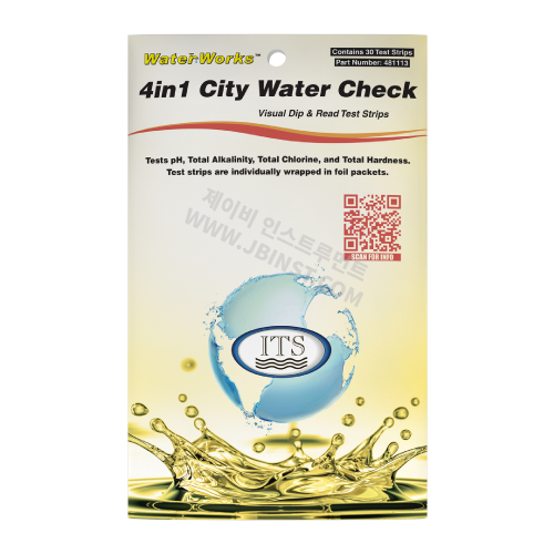 4WayKit-City, 다항목 측정키트, pH, Total Alkalinity, Total Chlorine, Total Hardness, Sensafe, ITS, 481113, 다항목 수질검사키트