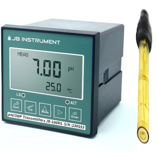 JB-100RS-HF 불소,불산 측정용 설치형 pH측정기,Epoxy pH전극 ,Sensorex