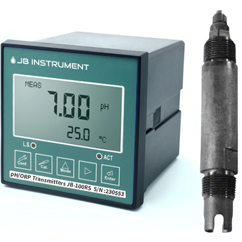 JB-100-OPF11 폐수처리공정 pH측정기,M11 신모델 OPF11 pH전극, WEDGEWOOD pH Sensor