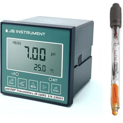 JB-100RS-GS5 하수처리공정 전용 pH측정기,GS-5 pH 전극