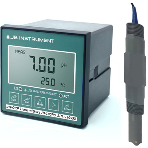 JB-100RS-BV100 폐수처리공정 pH측정기,V-BV100-20H pH전극, VAN LONDON pH Sensor