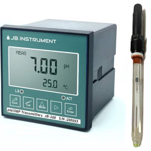 JB-100-1T00 도금액,고온,고압,Chemical 전용 pH측정기,I-1T00-S8-120 pH 전극, VAN LONDON pH Sensor