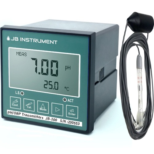 JB-100RS-GR-1 pH 측정기, 침적형 pH Sensor GR-1 pH 전극, KRK pH Sensor