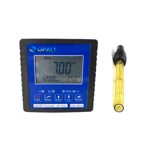OP-110H-HF 불소, 불산 측정용 설치형 pH측정기,Epoxy pH전극