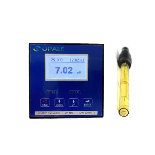 OP-100-HF 불소, 불산 측정용 설치형 pH측정기, Epoxy pH 전극