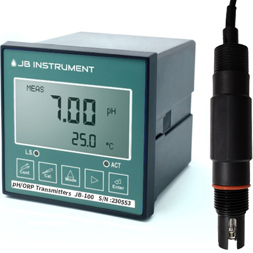 JB-100-SpH10 설치형 pH측정기, 배관삽입형, 침적형 수소이온농도 측정기