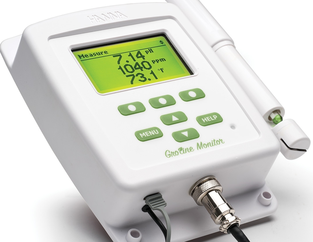 HI981421 인라인용 pH, 전도도 수경재배용 모니터링 GroLine Monitor