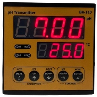 BK-110-HF 불소,불산 측정용 pH측정기Epoxy pH전극 pH,온도 4-20mA출력