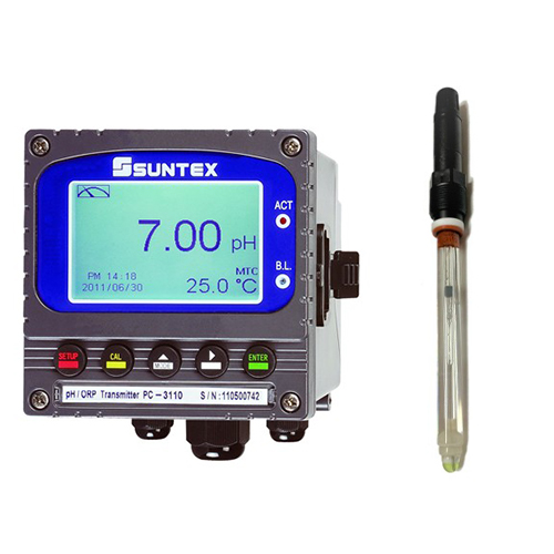 PH-3110RS-1000 현장 설치형 인라인 pH 측정기 강산, 강알카리 샘플 전용 pH전극