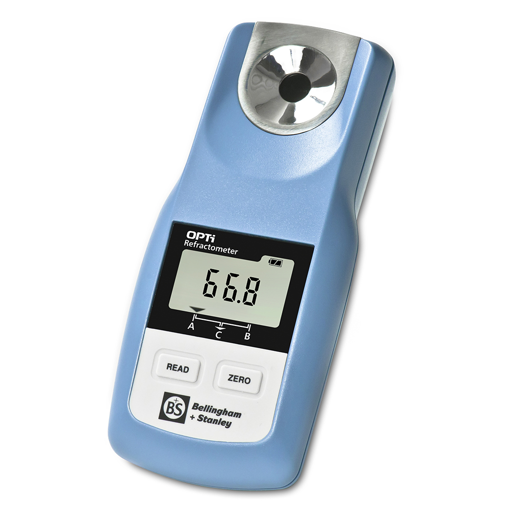 38-01 OPTI 휴대형 다항목 굴절계 당분 질량 (° Brix)  측정