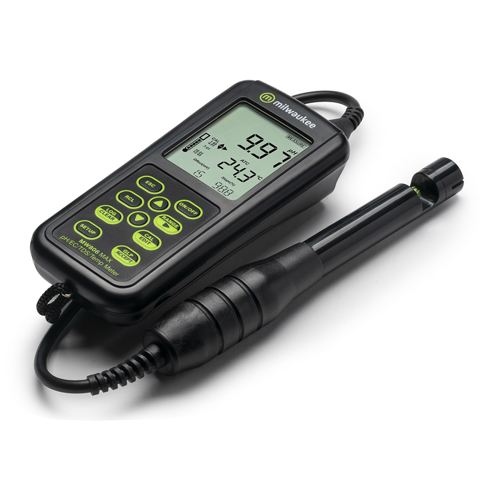 MW806-TDS 휴대형 TDS 측정기 pH, EC, TDS, 온도 측정기 Milwaukee