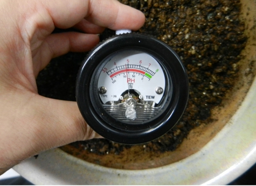 DM-5 기전식 토양 산도 습도 측정기 pH 측정기 TAKEMURA