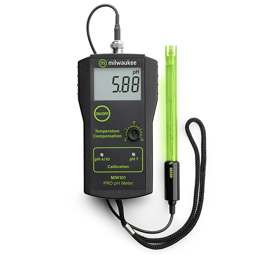 MW101-PRO 휴대형 pH측정기 Milwaukee 산도측정기 수소이온농도 측정
