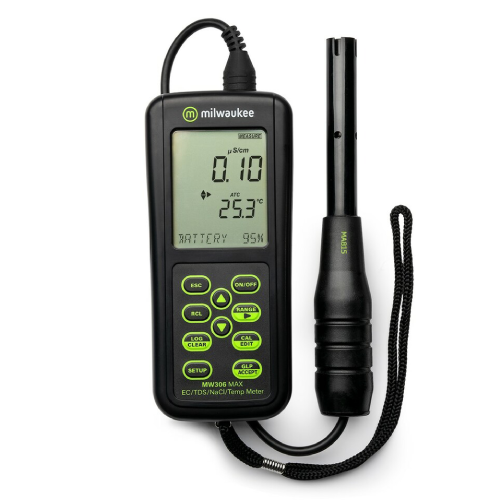 MW306 MAX 휴대형 다항목 측정기 전도도/염분/온도/TDS Milwaukee
