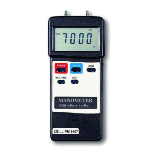 LUTRON PM-9107 압력계 차압계 디지털 마노메타 MANOMETER PM9107