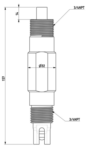 JB-SpH10T pH전극 하수처리장 및 배관,탱크 설치용 pH센서