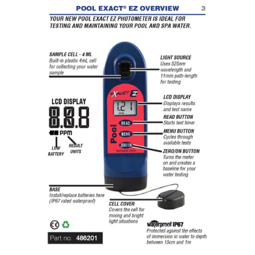 Pool eXact® EZ Master Professional Kit 수영장 수질측정기,486201-KM2