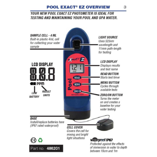 Pool eXact® EZ Professional Kit 수영장 다항목 수질측정기,486201-K2