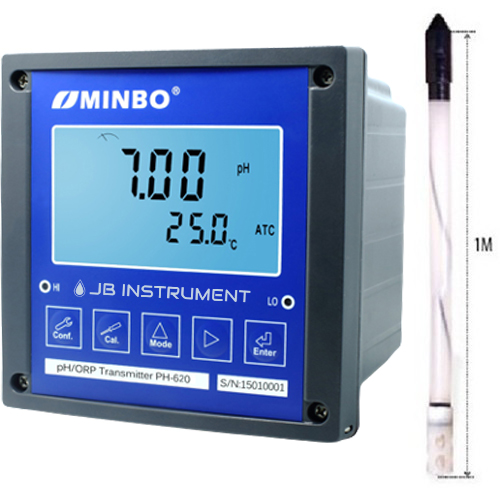 PH-620-GR1 pH Meter 설치형 pH미터 MINBO 수소이온농도 측정기 셋트