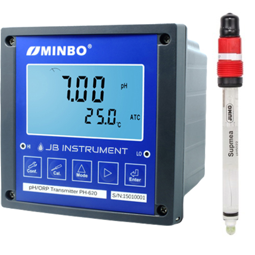 PH-620-022 도금액, 알카리, 케미칼용 pH Meter, JUMO pH전극