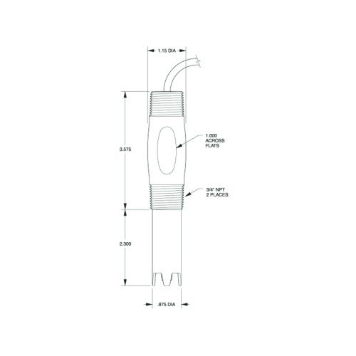 PH-6100-S420N pHMETER 삽입깊이 58mm 고온, 고압용PH