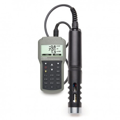 HI98195 HANNA 휴대형 ORP측정기, pH/전도도/TDS/염분/온도 측정  HI-98195