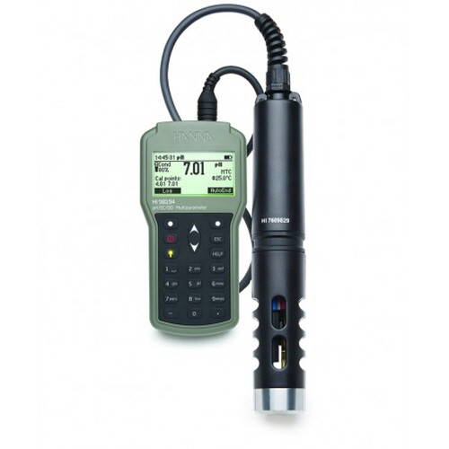HI98194 휴대형 pH측정기, ORP/전도도/TDS/염분/DO/온도 측정 HANNA HI-98194