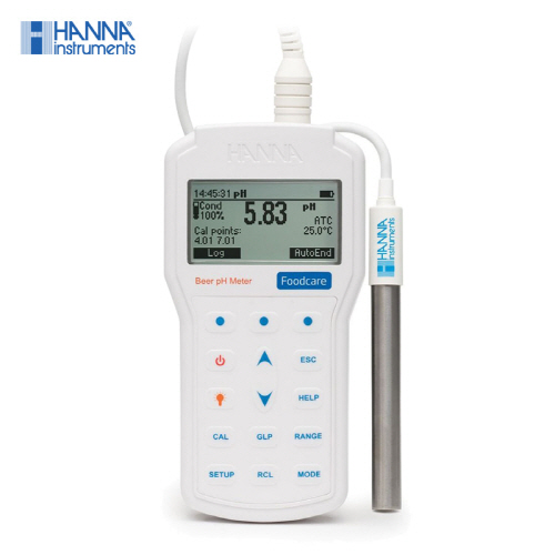 HI-98167 휴대용 pH 측정기,HANNA, 맥주, pH 측정기, HI98167
