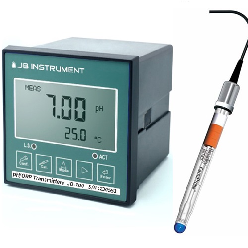 JB-100-MG1312 설치형 pH 측정기, 고온용pH측정기, MG-1312 pH 전극, MINBO pH Sensor