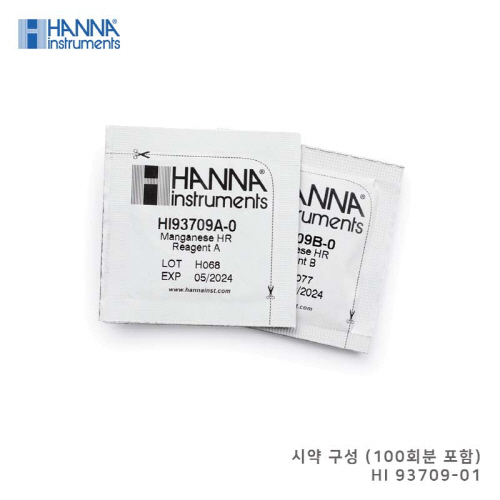 HI-97709, 망간 이온 비색계, 망간 측정, Manganese,HR, HANNA, HI97709