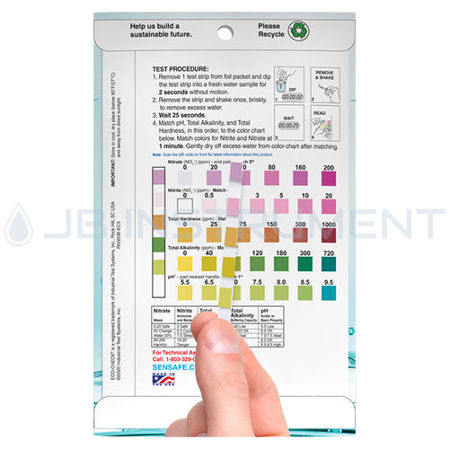 5WayKit-Eco-P, 다항목 측정키트, 질산염(NO3)/아질산염(NO2)/총경도/총알칼리도/pH, Sensafe, ITS, 481345, 다항목 수질검사키트, 연못 양식장 하천 민물어항 등 수질검사