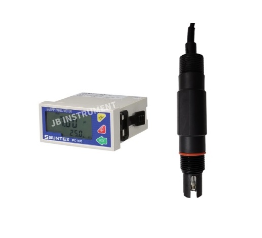 SUNTEX PH-100-SPH10 온라인 pH 측정기, 삽입형설치 수소이온농도 측정